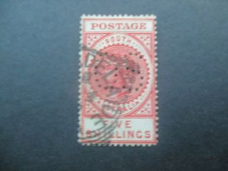South Australia Stamps: 5/ - Perf Os Rare (g223)