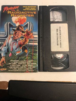 Revenge Of The Radioactive Reporter VHS Magnum OOP Zombies Rare 7