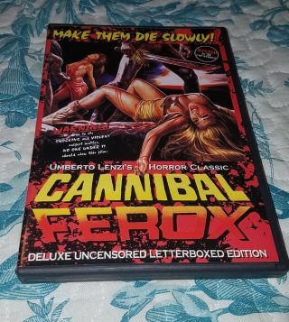 Cannibal Ferox Dvd 2000 Special Edition Rare Oop Horror Gore Fulco Zombie