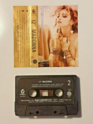 Madonna 12  Madonna MEGA RARE Taiwan Cassette Maxi Single WU9003 4