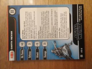 Star Wars Miniatures The Force Unleashed Very Rare 1 Darth Revan
