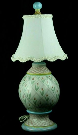Rare Mackenzie - Childs 24 " Tall Table Lamp With Shade Overall