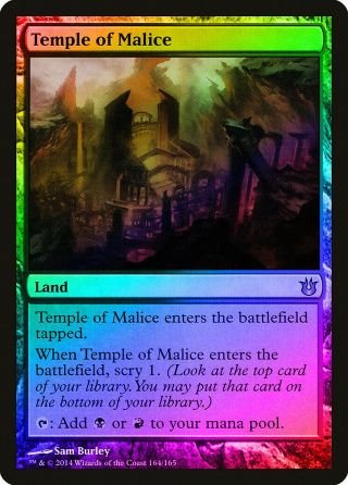 Temple Of Malice Foil Born Of The Gods Pld - Sp Land Rare Magic Mtg Card Abugames