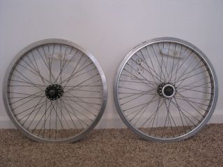 Gt Mohawk 20 " Bmx Wheels 48h 3/8 " And 14mm Rare Old Mid School Freestyle Dyno Dk