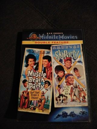 Muscle Beach Party & Ski Party Double Feature Dvd Midnite Movies Very Good Rare