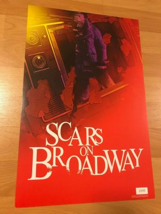 Rare Daron Malakian Scars On Broadway Promo Poster Armenian System Of A Down