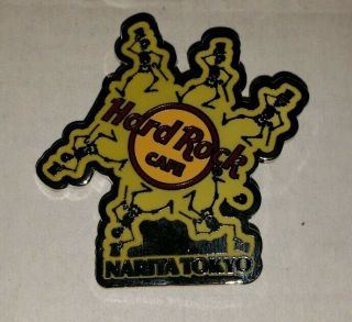 Hard Rock Cafe Narita Tokyo Glow - In - The - Dark Skeleton Pin Le100 Rare