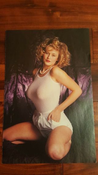 Lu Varley Rare Poster 1980s Sun Page 3 Calendar Girl