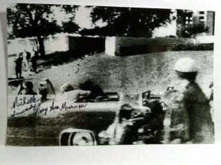 Mary Ann Moorman Authentic Hand Signed Autograph Photo - Jfk Assassination - Rare