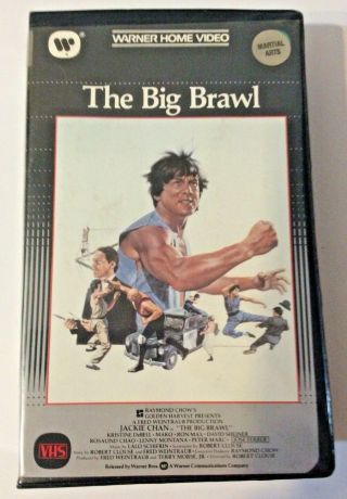 The Big Brawl (vhs,  1980) Rare 1st Edition Jackie Chan Warner Home Video