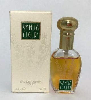 Womens Rare Vintage Coty Vanilla Fields Perfect Perfume Sz.  5 Oz 15ml.