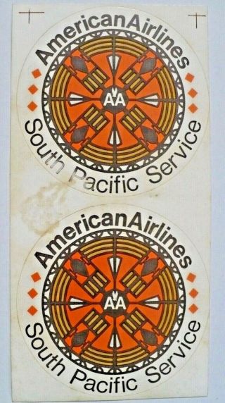 2 Rare Vintage American Airlines 1970 