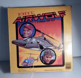 AIRWOLF SET.  RARE GIFT SET FROM 1984 BY ERTL 5