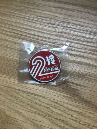 Coca - Cola Olympic 2012 2 Years To Go Pin Very Rare