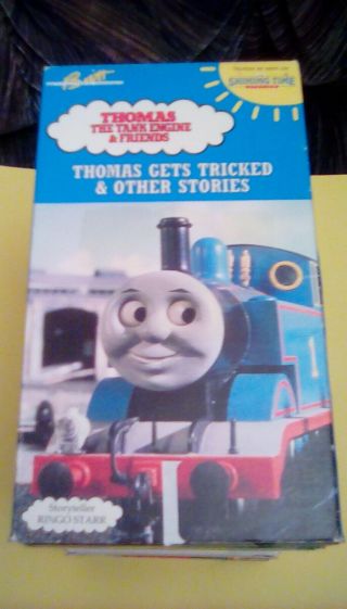 Thomas The Tank Engine & Friends Thomas Gets Tricked Vhs Ringo Starr Rare Early