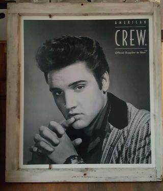 Very Rare And Limited Edition Poster 27 X 31 - Elvis Presley And American Crew