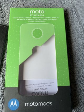 Official Motorola Moto Mod Wireless Charging Style Shell Md100w - Rare