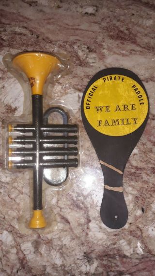 Htf Rare Vintage 1970’s Pittsburgh Steelers Terrible Trumpet & Pirates Paddle