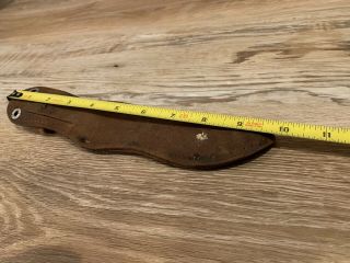 Vintage Rare Craftsman Red Leather knife Sheath/Holder/Pouch - Up To 5 