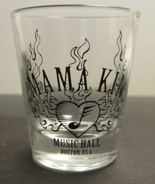 Aerosmith Mama Kin Music Hall Boston Ma Shot Glass Rare