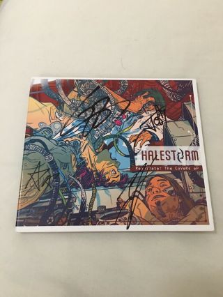 Halestorm Reanimate The Covers Ep Cd Rare Out Of Print Signed By All 4 Members