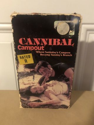 Cannibal Campout Vhs Horror Rare Htf Donna Michelle Gore 80s