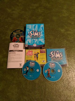 The Sims Unleashed Expansion Pack In The Rare Large Retail Box For Pc