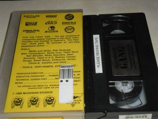 SKATEBOARD GANG - RARE vhs video McGowan studios 1989 salba roskopp 2