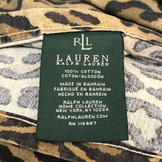 Ralph Lauren Aragon Leopard King Flat and Fitted Sheets Set Rare 2