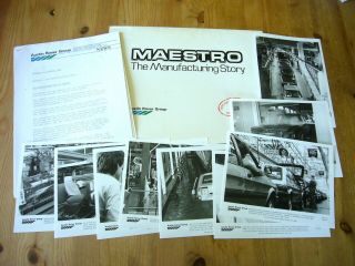 Austin Maestro Manufacturing Press Kit,  1983,  Rare,