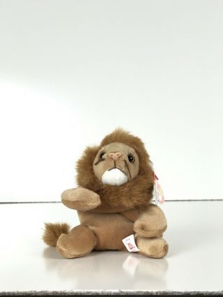 Ty Beanie Baby 1996 Rare Retired Roary The Lion Beanie Baby With Errors