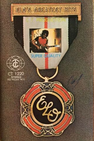 Rare Electric Light Orchestra Elo Greatest Hits Cassette Tape Paper Label