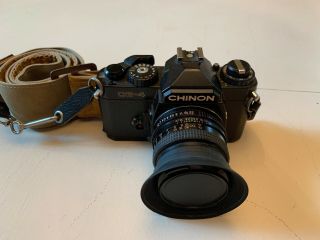 Vintage Chinon Ce - 4 35mm Film Camera Bundle W/ 1:1.  7 50mm Lens Japan Rare