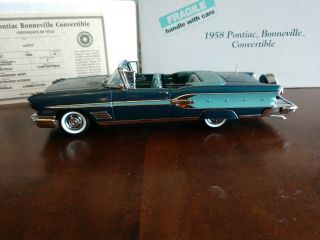 Danbury 1958 Pontiac Bonneville Convertible 1:24 Rare Box & Title