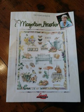 Rare Marjolein Bastin " The Four Seasons " Cross Stitch Book Lanarte