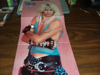 Ultra Rare 2 Sided Motley Crue Vince Neil Twisted Sister Dee Snider Centerfold