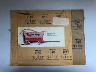 Rare Elvis Presley Gi Blues Promotional Manilla Envelope May 1960