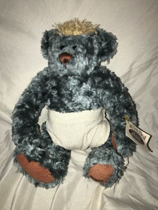 Rare Ganz Cottage Collectibles Year 2000 Millenium Teddy Bear Mop Top Lenny