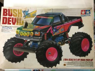 Rare Hard To Come By Tamiya Bush Devil 1/10 Scale Rc Truck