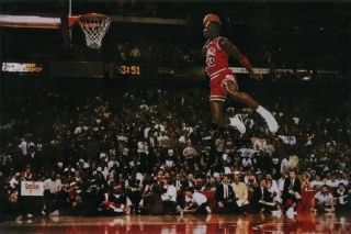 Michael Jordan Poster Dunk Rare Hot 24x36 - Vw0