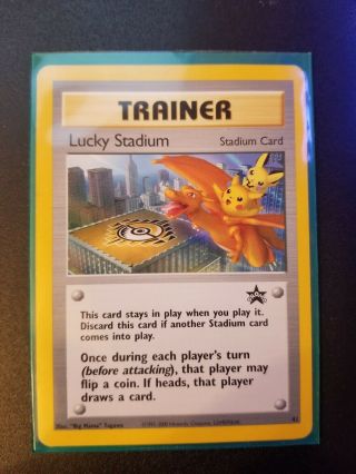 Rare Lucky Stadium Charizard Pikachu Pichu Pokemon Card Black Star Promo 41