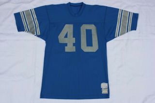 Vintage Mens Detroit Lions Jimmy Allen Sand Knit Football Jersey 1970 