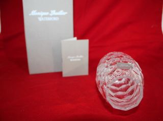 Waterford Monique Lhuillier Atelier 7.  5 - inch Crystal Vase Acid Etched Rare 3