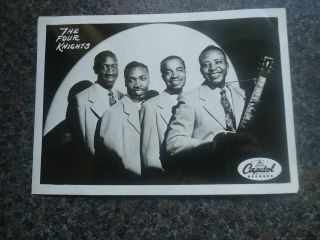 The Four Knights Rare Capitol Records Promo Photo From 1950s 5 " X 7 "