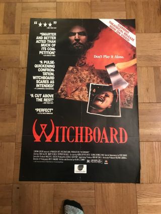 Rare 80s Horror Vhs Release Movie Poster “witchboard” 27x 41