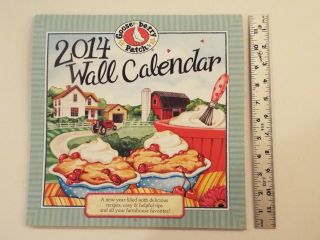 Gooseberry Patch 2014 Wall Art Calendar - - Rare - Holiday Recipes - Tips