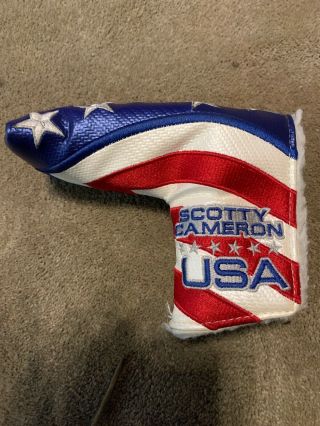 Scotty Cameron Putter Headcover 2014 Stars And Stripes Us Open Very Rare
