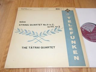 Rare Telefunken Gma 38 Beethoven - String Quartet No 9 The Tatrai Quartet Ex