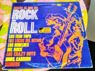 Discos De Oro Del Rock And Roll Lp (mexican Garage Rock) Los Teen Tops Mega Rare
