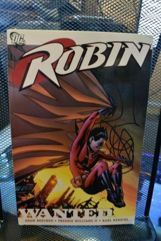 Robin Wanted Dc Comics Tpb Rare 2007 1st Print Batman Beechen & Williams Ii